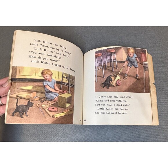 Vintage 1957 Open The Door Book-Alice and Jerry-Basic Readers #3 Illustartions - Picture 6 of 8